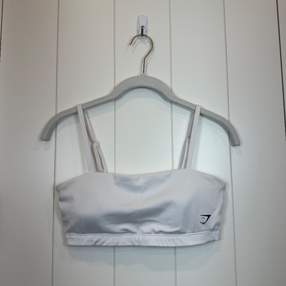 Gymshark Intimates & Sleepwear Gymshark Bandeau White Sports Bra